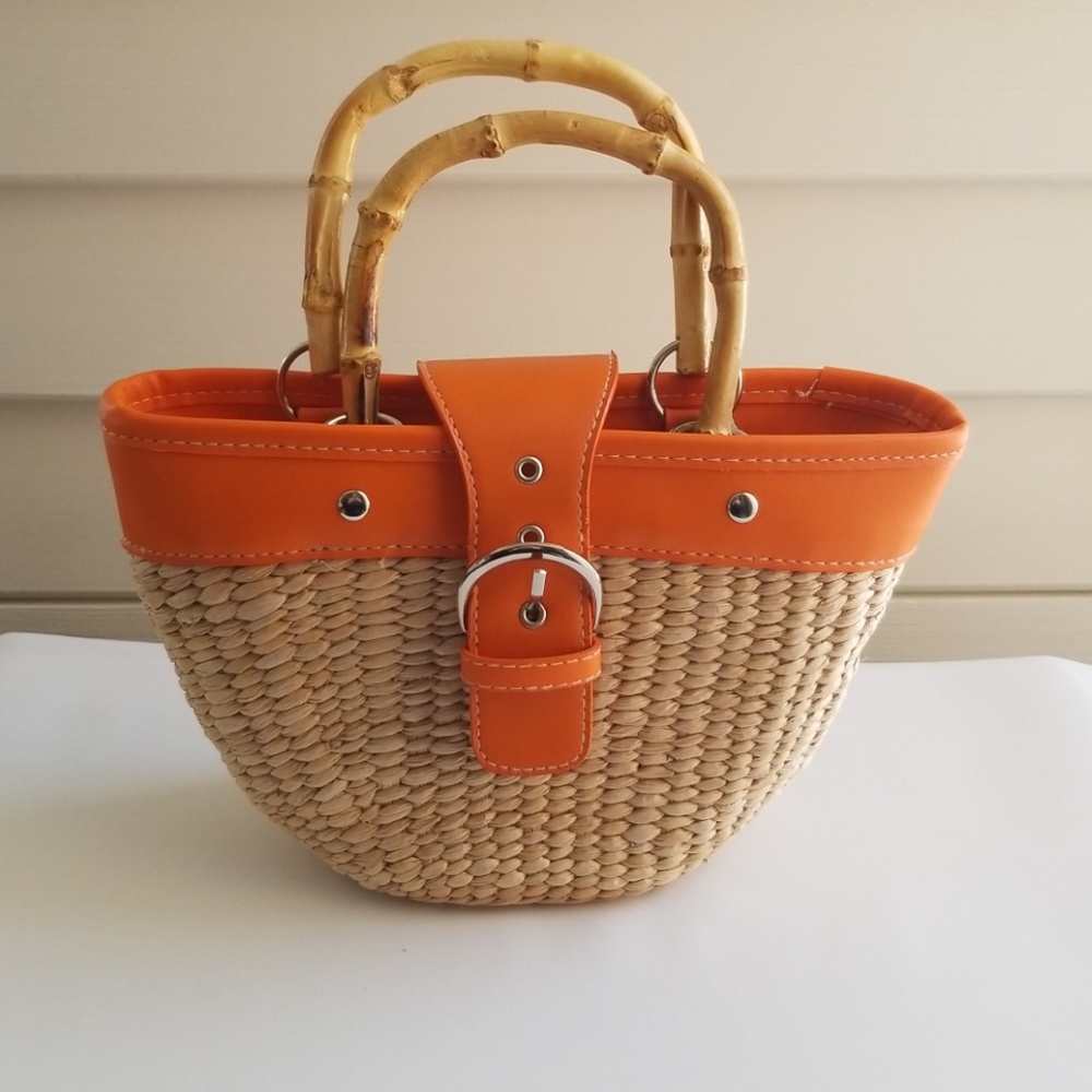 100% Straw Mini Bag